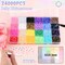 24000Pcs 3mm Flatback Resin Jelly Rhinestones with Tweezers - Large Pack (Multicolored)